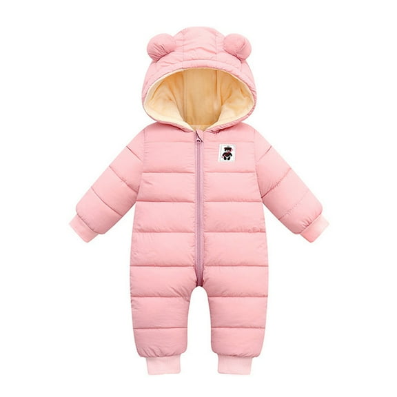 Boys Snowsuit Padded Jacket Girls Down Outwear Boys Coat Warm Snowsuit Hooded Jumpsuit Romper Baby Boys Coat&Jacket