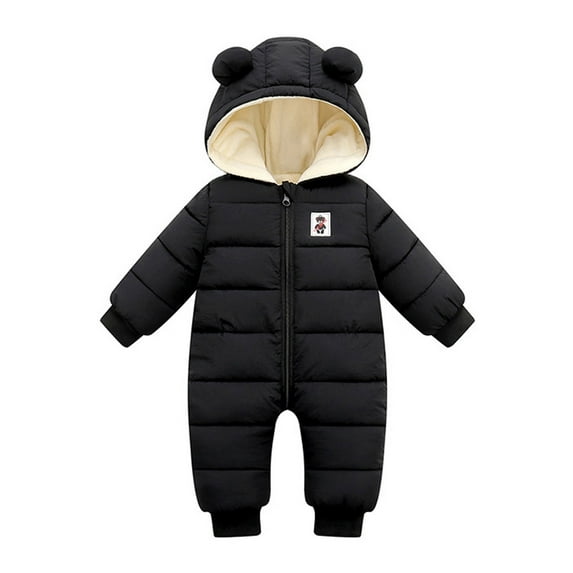 Boys Snowsuit Padded Jacket Girls Down Outwear Boys Coat Warm Snowsuit Hooded Jumpsuit Romper Baby Boys Coat&Jacket