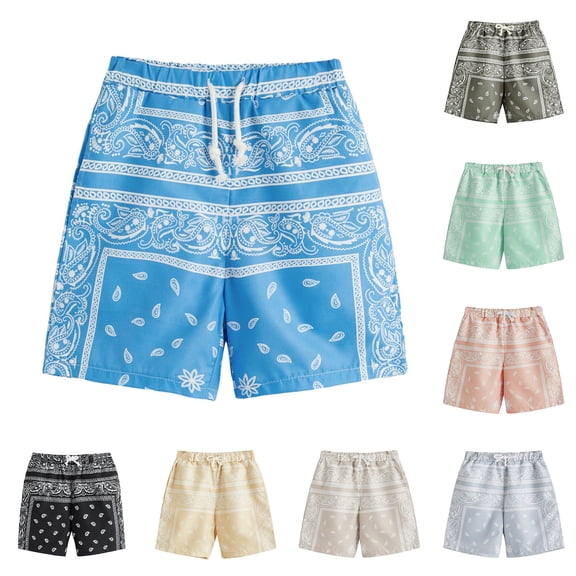 Boys Soccer Shorts Casual Shorts with Pockets Elastic Waist Summer Kids Bottom for Sports Homewear