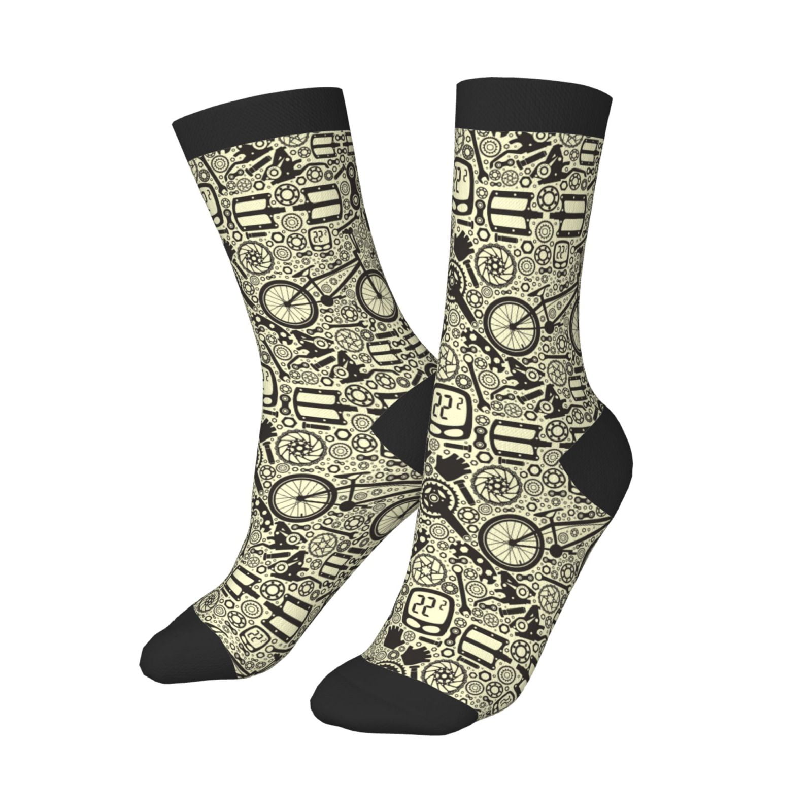 Boys Socks Girls Socks, Bike Pattern Ethereal Kids Calf Long Crew Socks ...