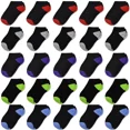 thumbnail image 1 of Boys Socks Girls Toddler Ankle Kids Socks 25 Pairs Black or White Socks Color Heel and Toe for 1-14 Years Children, 1 of 5