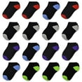 thumbnail image 1 of Boys Socks Kids Ankle Socks 16 Pairs Toddler Comfortable Breathable Socks for 2-14 Years Children, 1 of 5