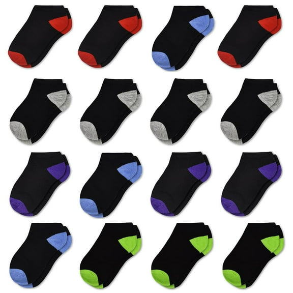 Boys Socks Kids Ankle Socks 16 Pairs Toddler Comfortable Breathable Socks for 2-14 Years Children