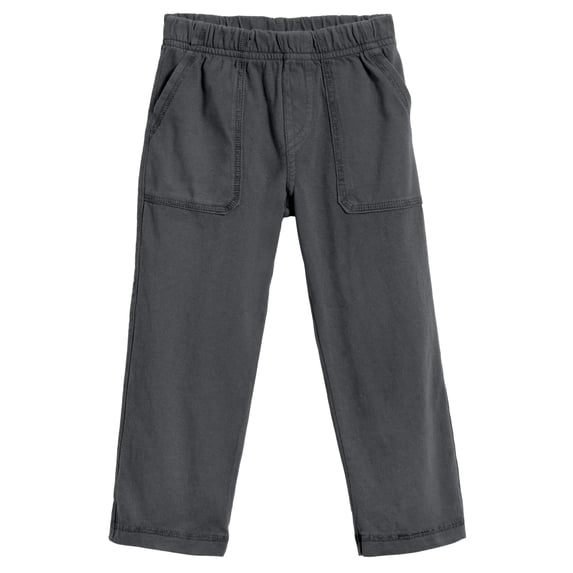 Boys Soft Cotton 3-Pocket Jersey Pants - UPF 50+ | Charcoal