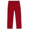 thumbnail image 1 of Boys Soft Cotton Athletic Pants - UPF 50+ | Red, 1 of 5
