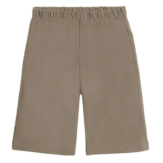 Boys Soft Cotton Athletic Short - UPF 50 + | Dark Khaki