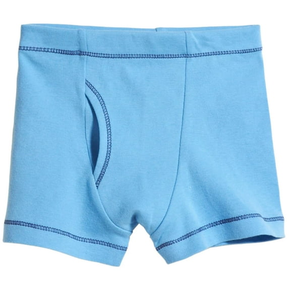 Boys Soft Cotton Boxer Brief | Bright Light Blue