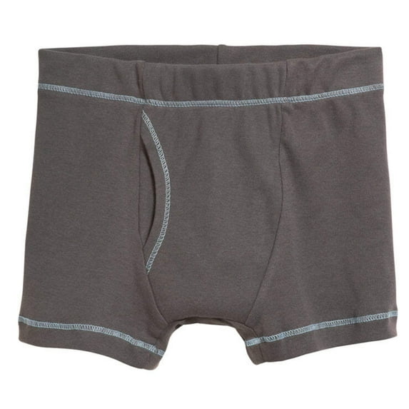 Boys Soft Cotton Boxer Brief | Charcoal