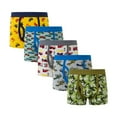 thumbnail image 1 of Boys Soft Cotton Briefs Dinosaur Truck Shark Baby Toddler Kids Underwear 5 Pack , Sizes 1T-12T, 1 of 8