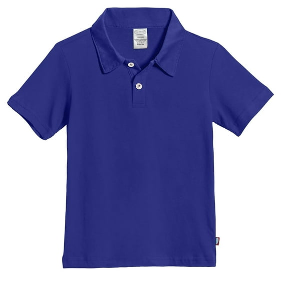 Made in USA Soft Cotton Jersey 2 Button Polos | Uniform Royal