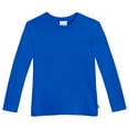 thumbnail image 1 of Made in USA Boys Soft Cotton Jersey Long Sleeve Tee | Crayon Blue, 1 of 5