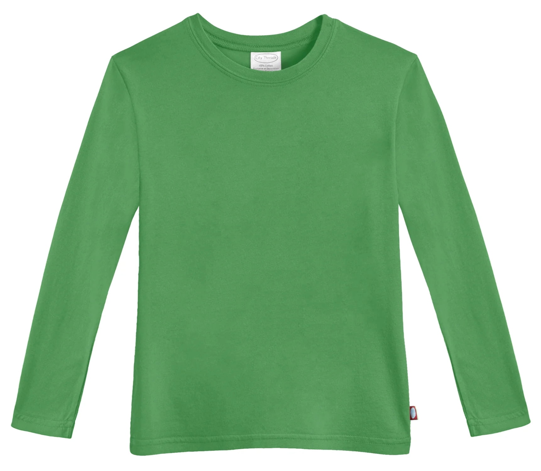 Boys Soft Cotton Jersey Long Sleeve Tee Elf Green