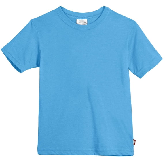 Made in USA Boys Soft Cotton Jersey Short Sleeve Crew Tee | Sea