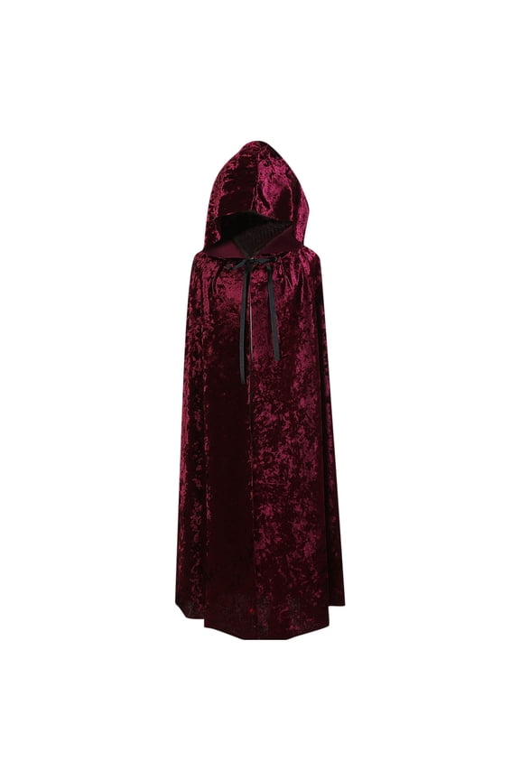 Boys Solid Color Cape Robe Long Sleeve Coat Lightweight Soft Comfortable Durable Cloak Party Outfit for School Stage Performance