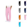 thumbnail image 1 of Boys' Solid Color Cotton Trousers, Elastic Waist Long Pants with Embroidery for School & Everyday Play, 1 of 9