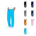 thumbnail image 1 of Boys' Solid Color Cotton Trousers, Elastic Waist Long Pants with Embroidery for School & Everyday Play, 1 of 9