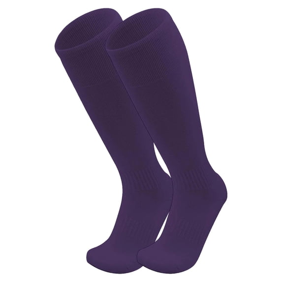 Boys Solid Color Football Socks Long Tube Knee High Socks Athletic Sport Socks for Soccer Training and Daily Wear