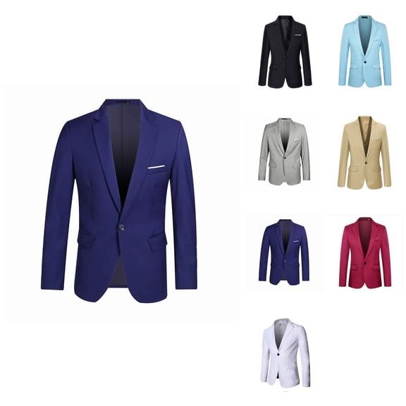 Boys Solid Long Sleeve Coat – Toddler Baby Boys Spring Autumn Outfit Suit Clothes