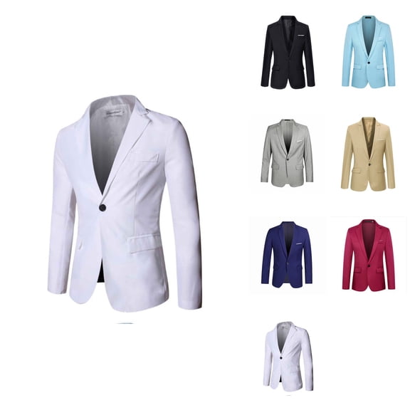 Boys Solid Long Sleeve Coat – Toddler Baby Boys Spring Autumn Outfit Suit Clothes