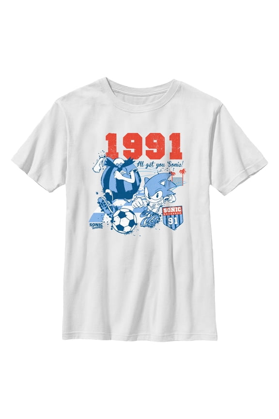 Boys Sonic the Hedgehog All Get You Soccer T Shirt