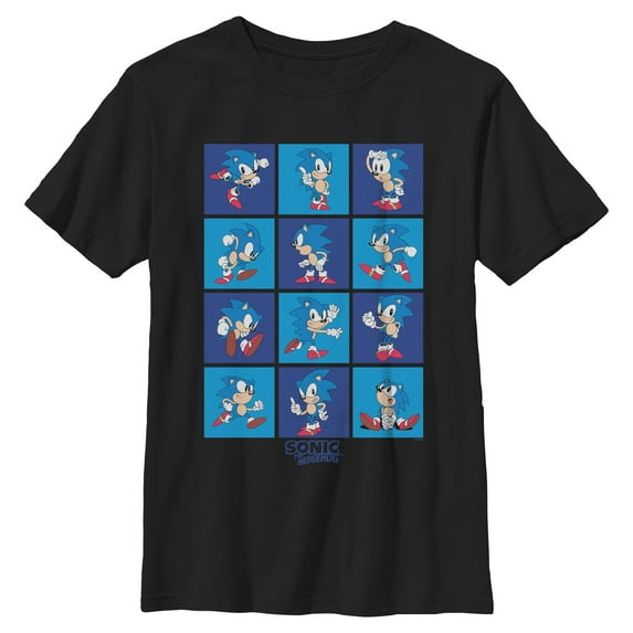 Boys Sonic the Hedgehog Classic Poses T Shirt