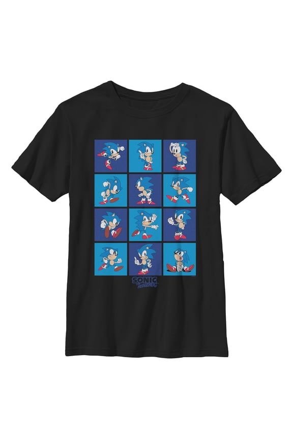 Boys Sonic the Hedgehog Classic Poses T Shirt