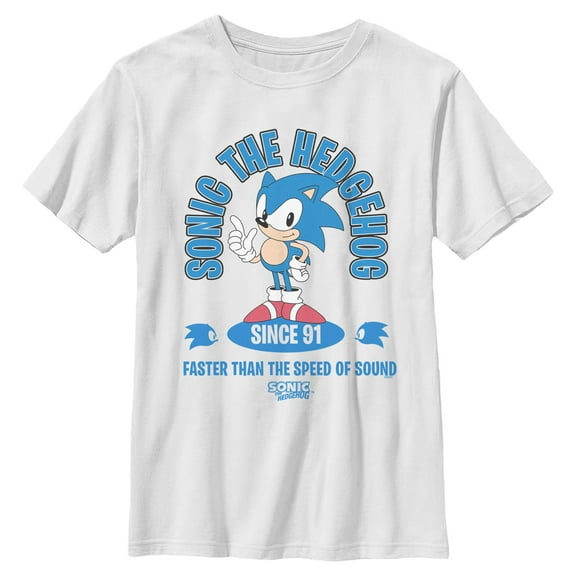 Boys Sonic the Hedgehog Faster Than the Speed of Sound T Shirt