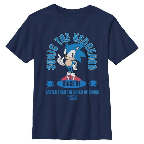 Boys Sonic the Hedgehog Faster Than the Speed of Sound T Shirt