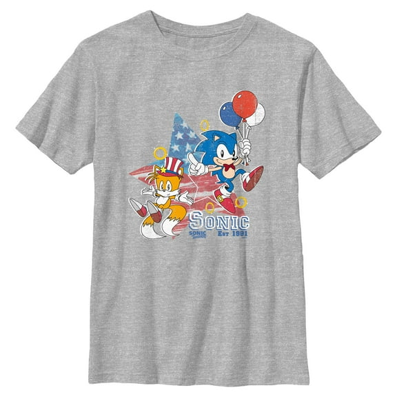 Boys Sonic the Hedgehog Friends Est 1991 T Shirt