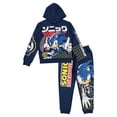 thumbnail image 1 of Boys Sonic the Hedgehog Graphic Hoodie and Jogger Pants 2-Piece Outfit Set Little and Big Boys Sizes, 1 of 7