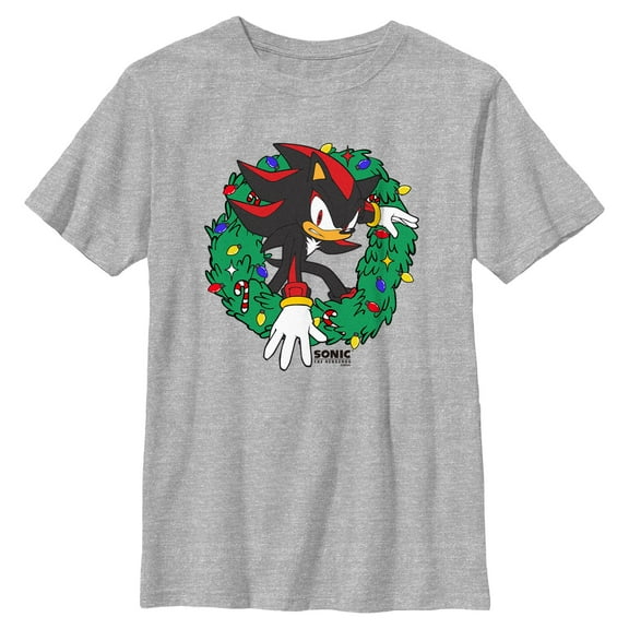 Boys Sonic the Hedgehog Shadow In Wreath T Shirt