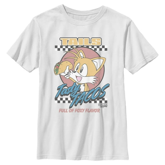 Boys Sonic the Hedgehog Tails Tasty Tacos T Shirt