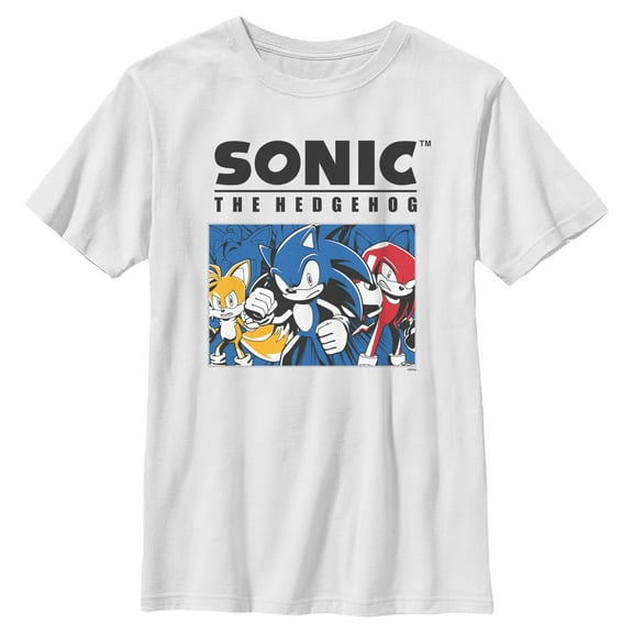 Boys Sonic the Hedgehog Trio Group Shot T Shirt