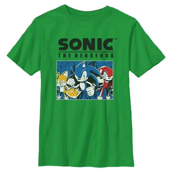 Boys Sonic the Hedgehog Trio Group Shot T Shirt