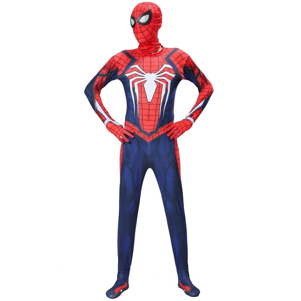 Boys Spider Costume, Bodysuit Mask 2Pcs Set, Super Hero Cosplay Outfits ...