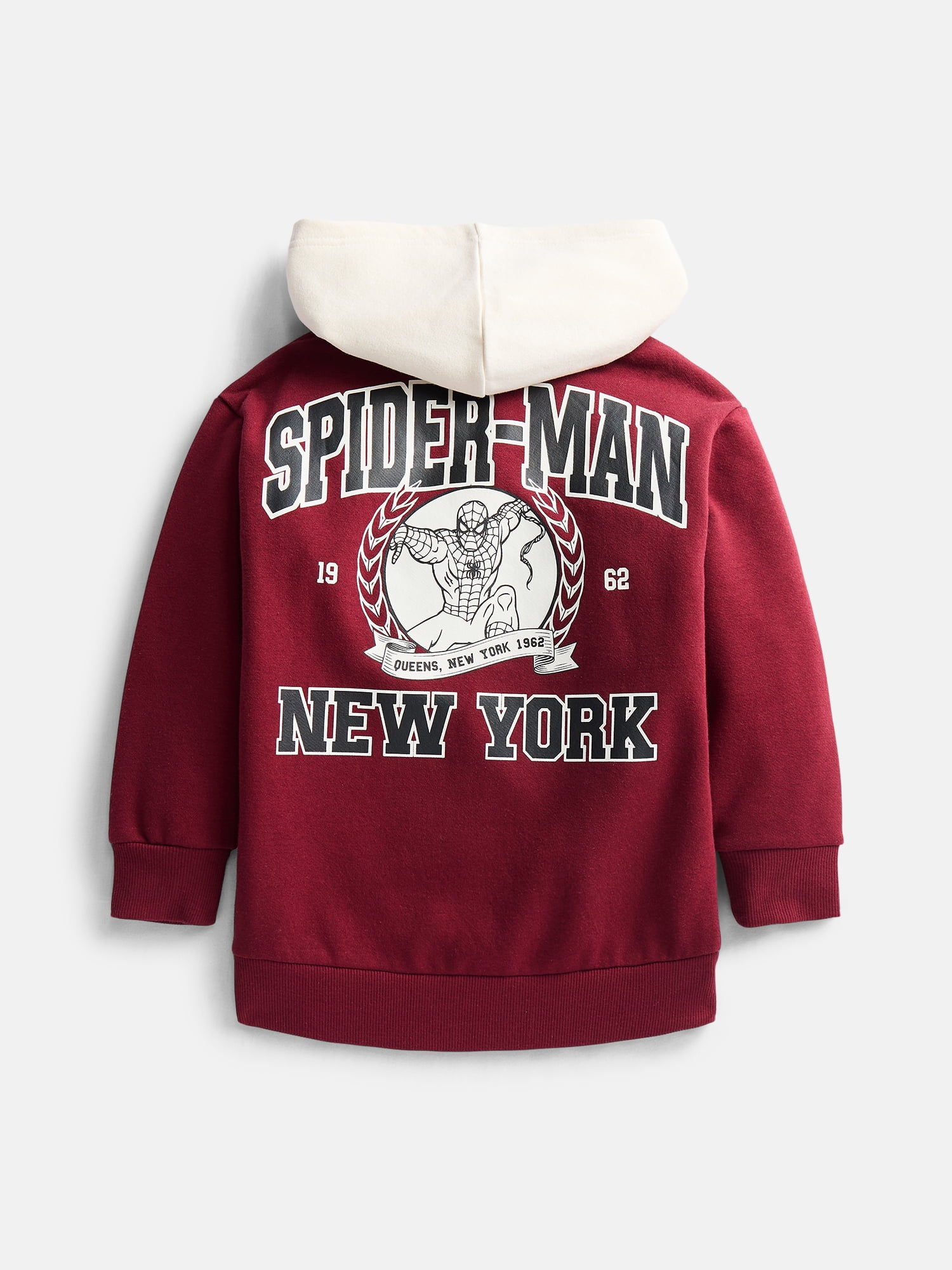 Spider-Man Boys' Front Back 1962 Graphic Hoodie with Long Sleeves, Size 4-18