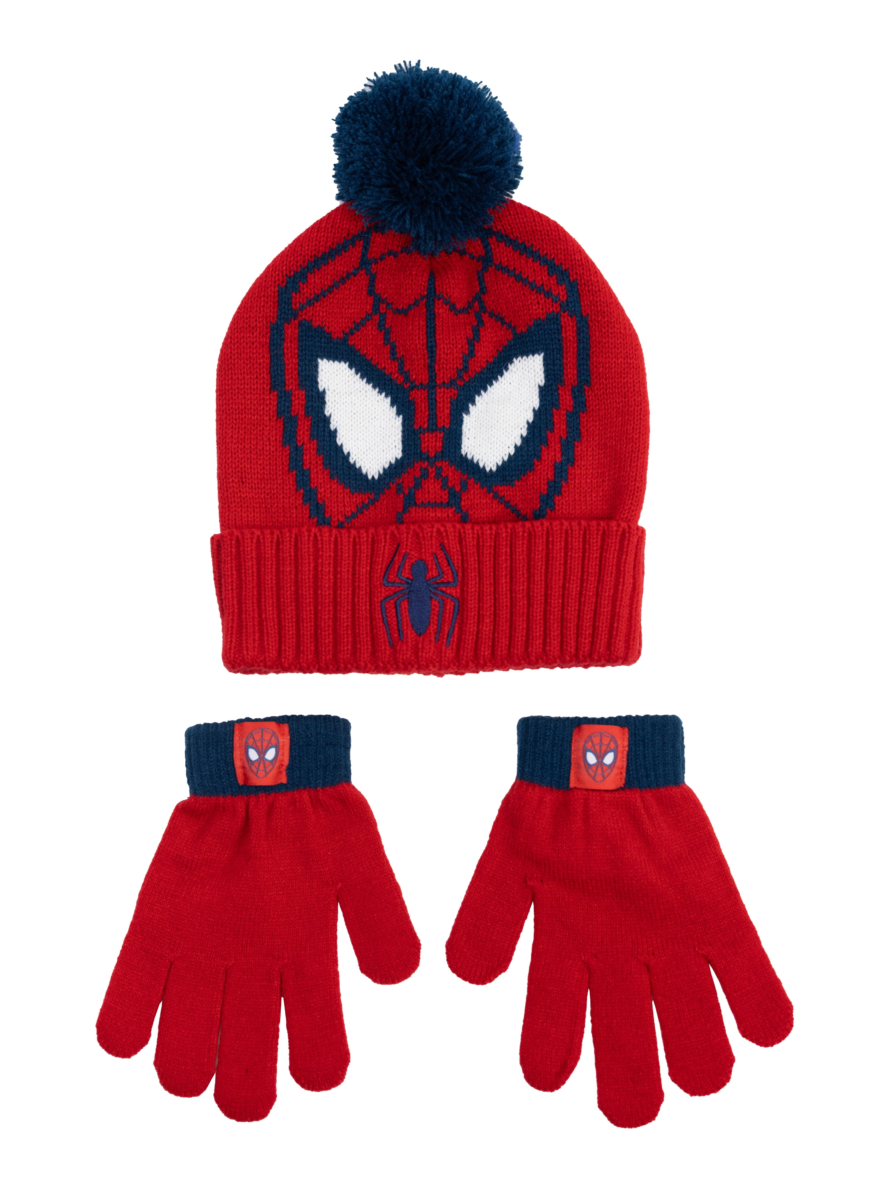 Boys Spider-Man Beanie Style Hat and Glove, 2-Piece Set, One Size