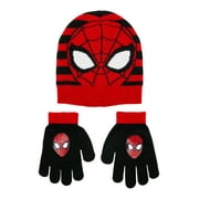 THE NIGHTMARE BEFORE CHRISTMAS Boys Spider-Man Beanie Style Hat and Glove Set, One Size, Young Men and Children