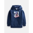 thumbnail image 1 of Spider-Man Boys' Front Back Miles Graphic Hoodie with Long Sleeves, Size 4-18, 1 of 3