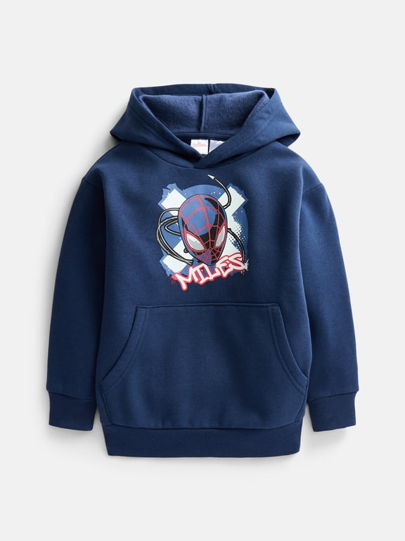 Boys' Front Back Miles Graphic Hoodie with Long Sleeves, Size 4-18