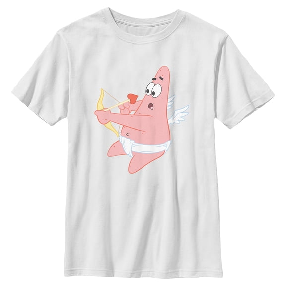 Boys SpongeBob SquarePants Patrick Star Love Cupid T Shirt