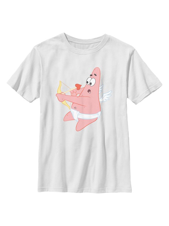 Boys SpongeBob SquarePants Patrick Star Love Cupid T Shirt