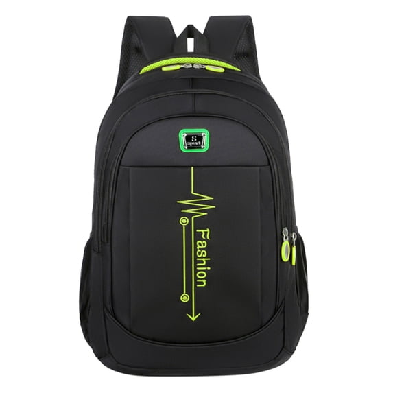 Sport ECG Print Backpack Orthopedic Spine Support Padded Strap Multi Compartment Waterproof Large Capacity Back To School Bookbag