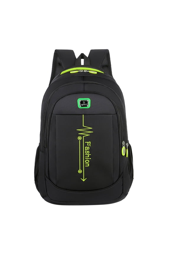 Sport ECG Print Backpack Orthopedic Spine Support Padded Strap Multi Compartment Waterproof Large Capacity Back To School Bookbag