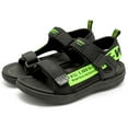thumbnail image 1 of Boys Sport Sandals Open Toe Summer Athletic Water Sandals Adjustable Hook & Loop Straps Lightweight Breathable Non-slip Sandals Outdoor Walking Footwear for Kids Green 30, 1 of 7
