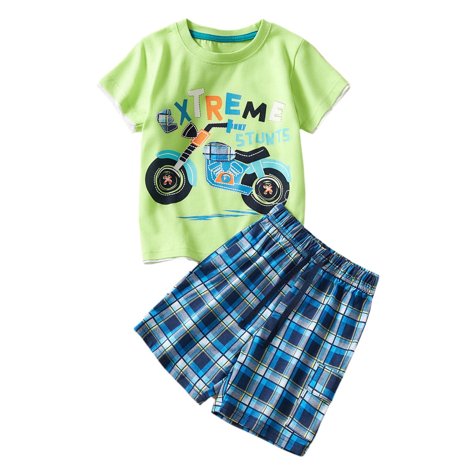Boys Designer Print Summer T-Shirt & Shorts Set main image 1