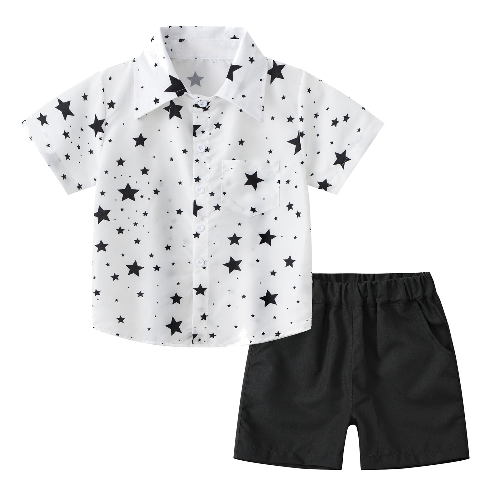 Boys Spring Outfits Short Sleeve Summer Gentleman Hawaii Beach Floral T ...