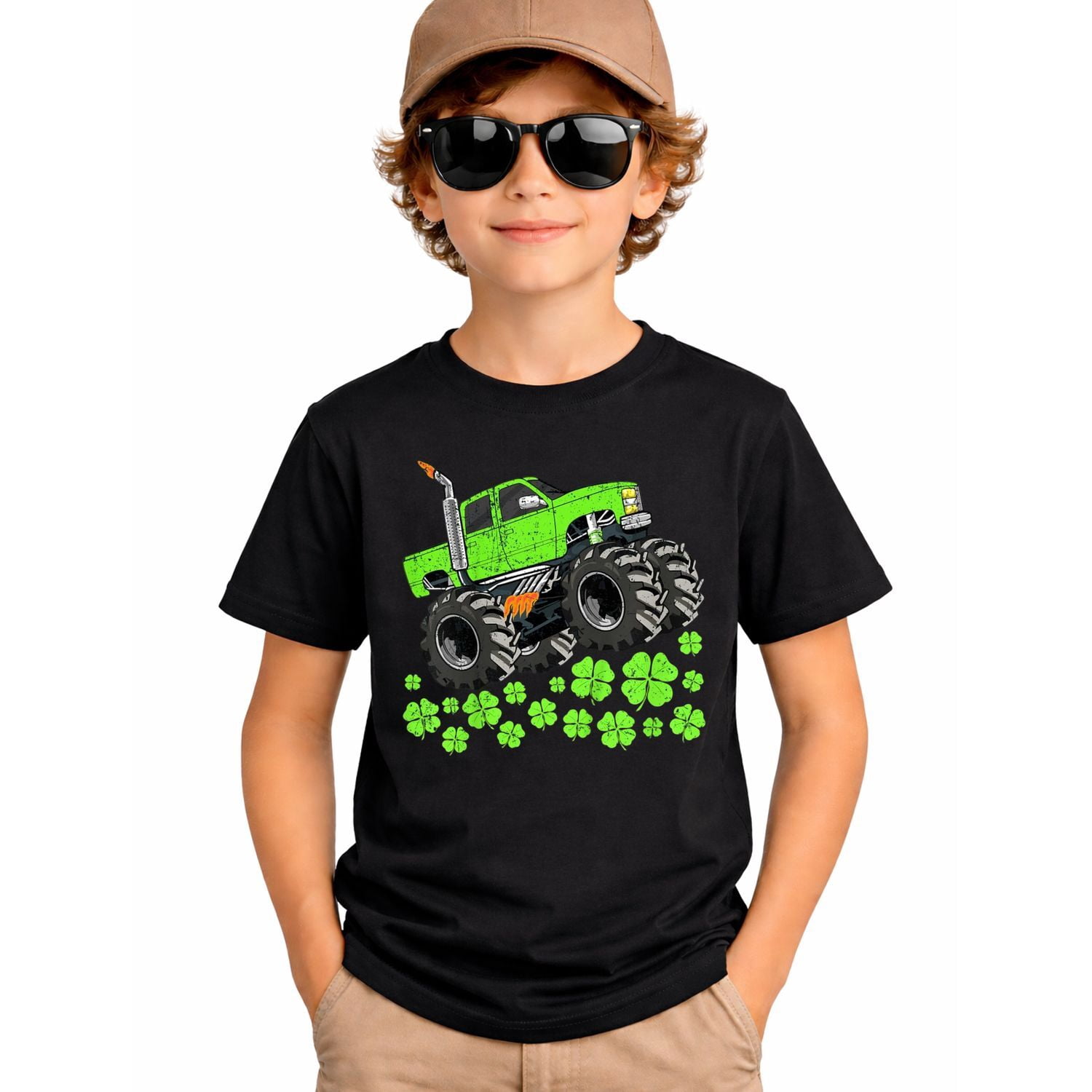 Boys St Patricks Day Toddler Lucky Monster Truck T-Shirt - Walmart.com