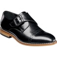 thumbnail image 1 of Boys' Stacy Adams Desmond Cap Toe Monk Strap Black Synthetic 1.5 M, 1 of 2