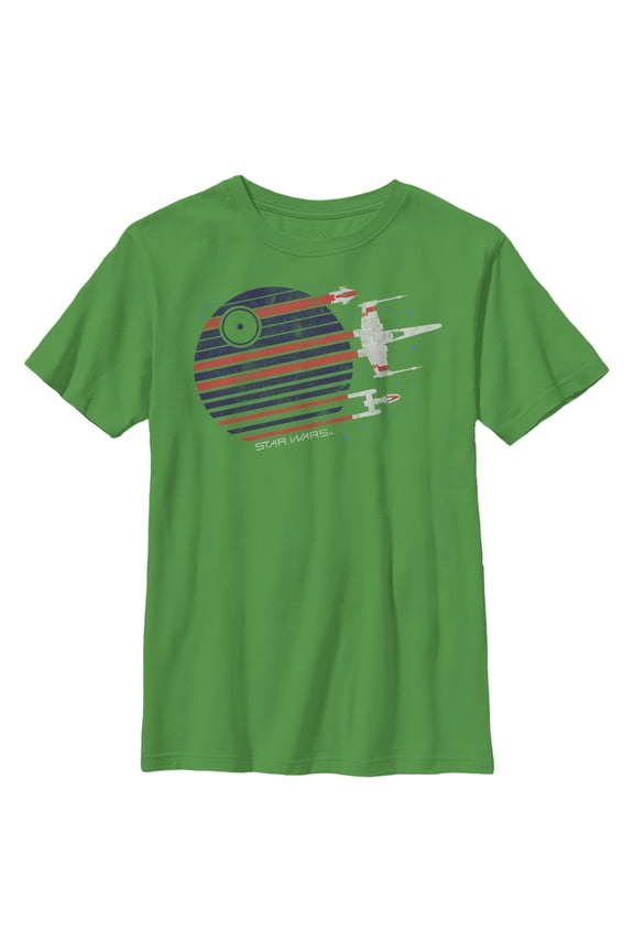 Boys Star Wars Death Star Streaks T Shirt
